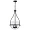 Nuvo Amado 3-Light Pendant 14 in. Matte Black Clear Glass 60/7820 - alternate 1